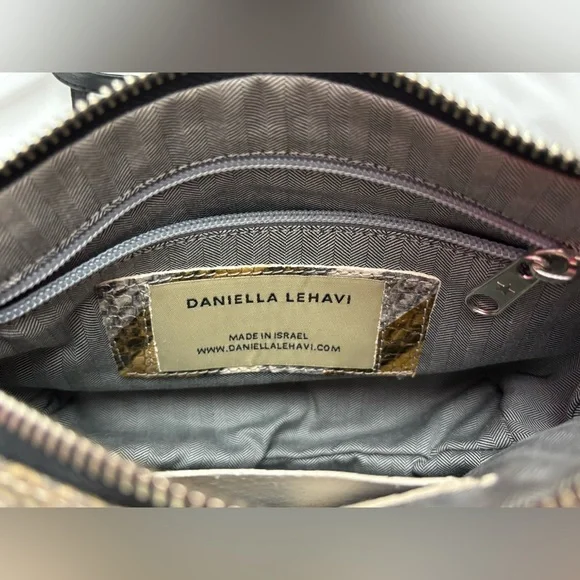 Daniella Lehavi (Made in Israel) Snakeskin Crossbody Bag, VGUC. - Picture 8 of 15